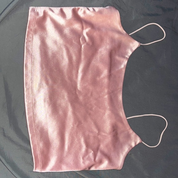 metallic pink crop top - Picture 1 of 1